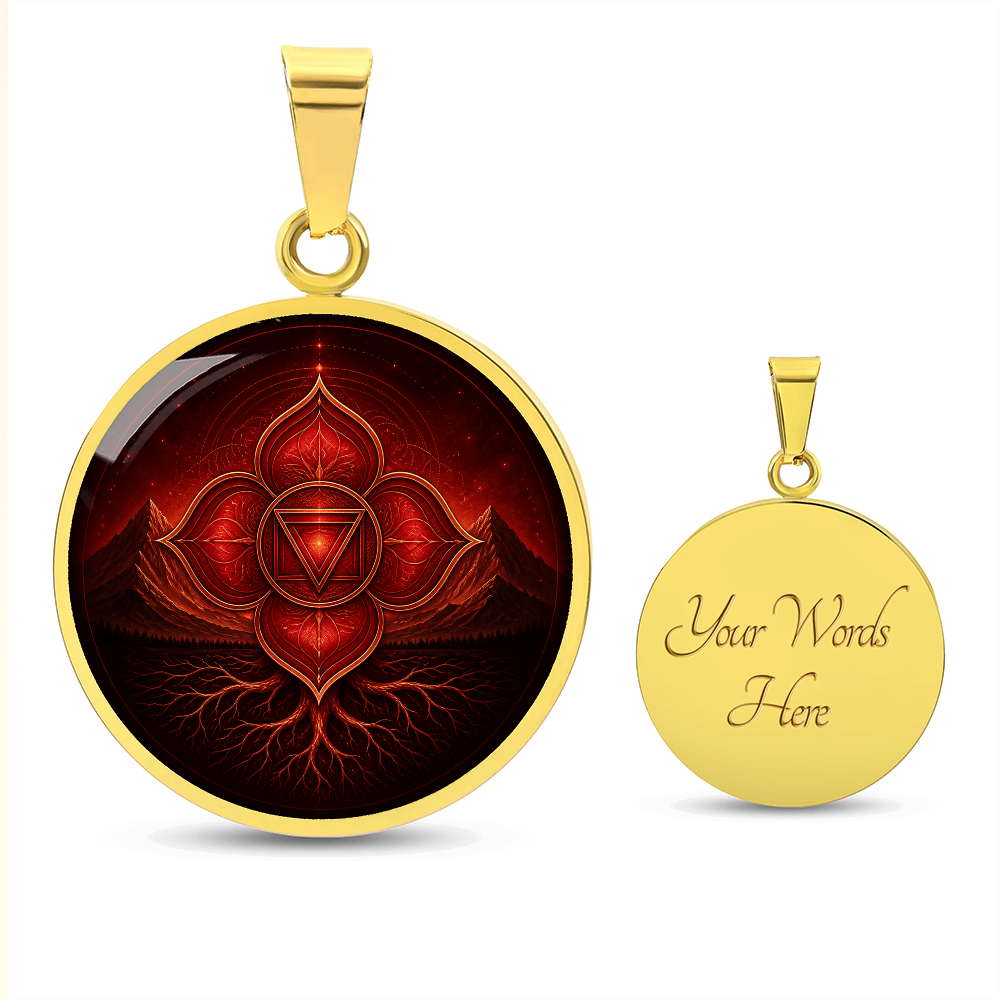 Root Chakra Necklace | Grounding Symbol Pendant