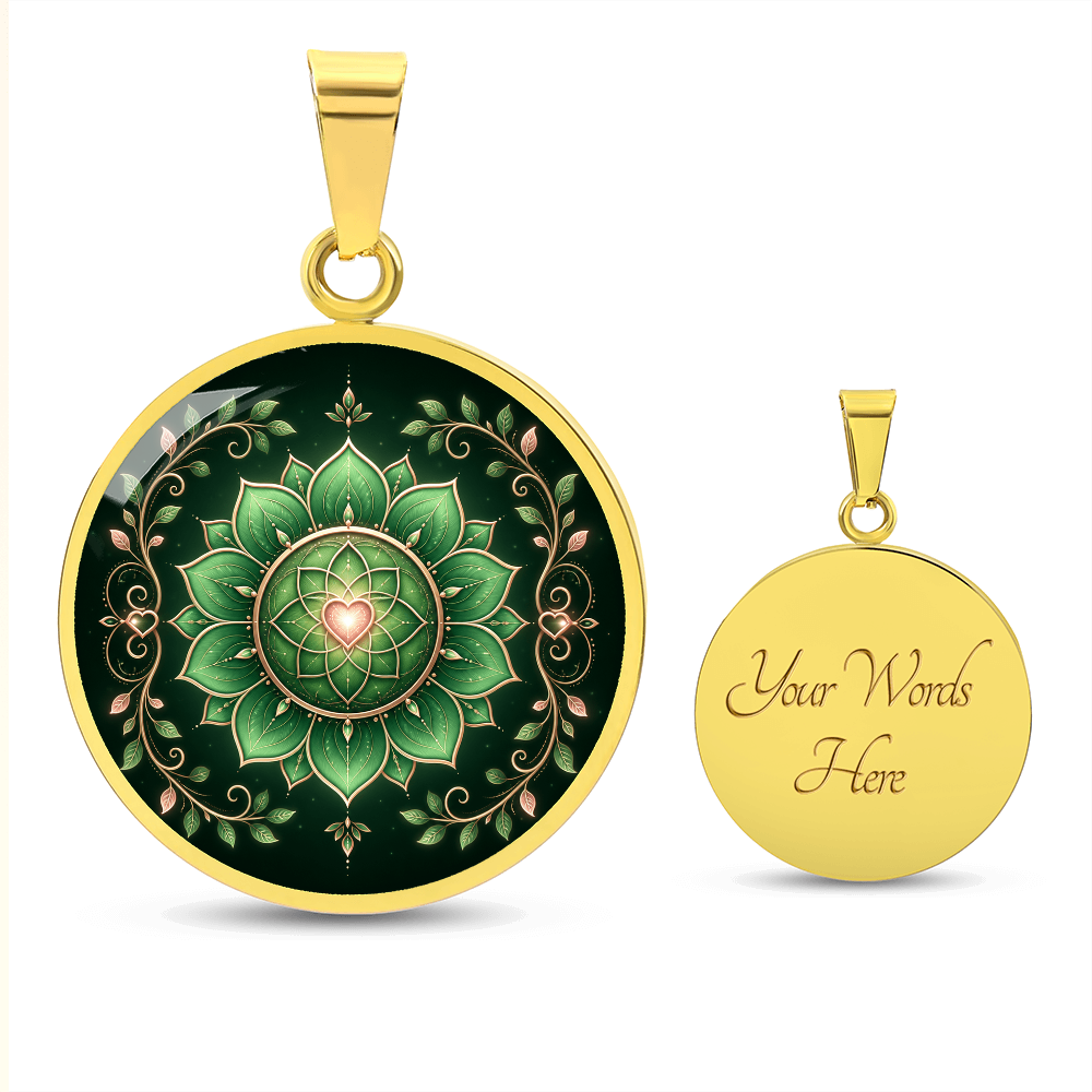 Heart Chakra Necklace | Compassion Symbol Pendant