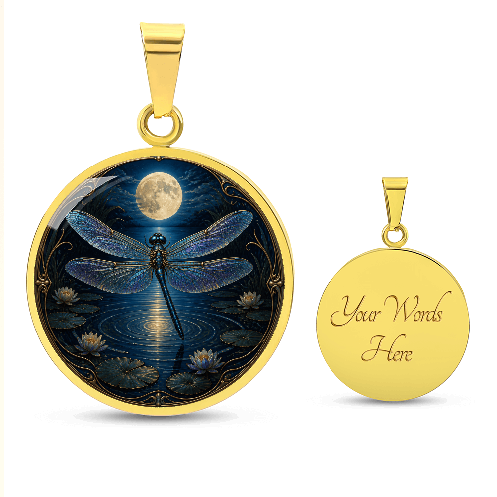 Dragonfly Moon Necklace | Clarity Needs Stillness