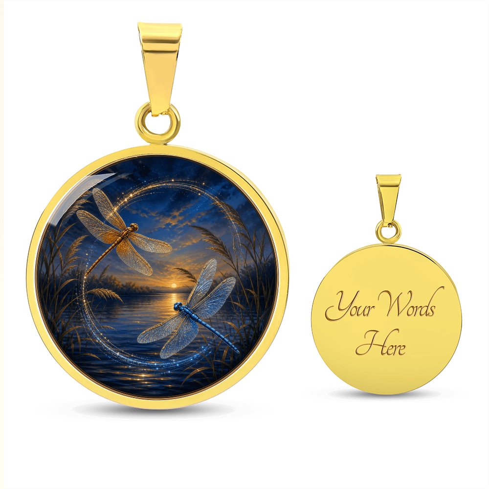 Two Dragonflies Necklace | Move Without Losing Us