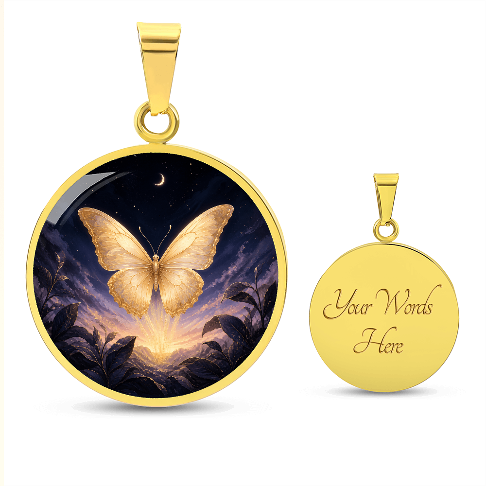 Gold Butterfly Necklace | Your Wings Remember the Dark