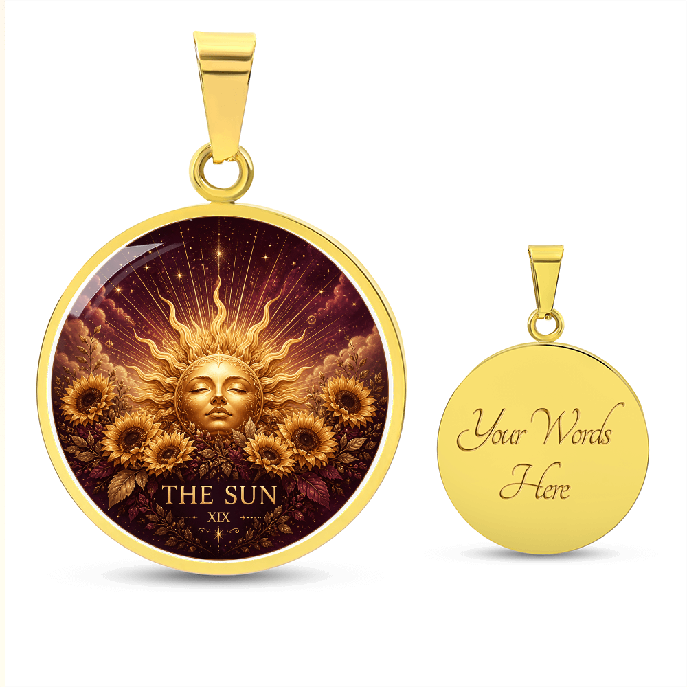 The Sun Tarot Necklace | Joy and Clarity Pendant