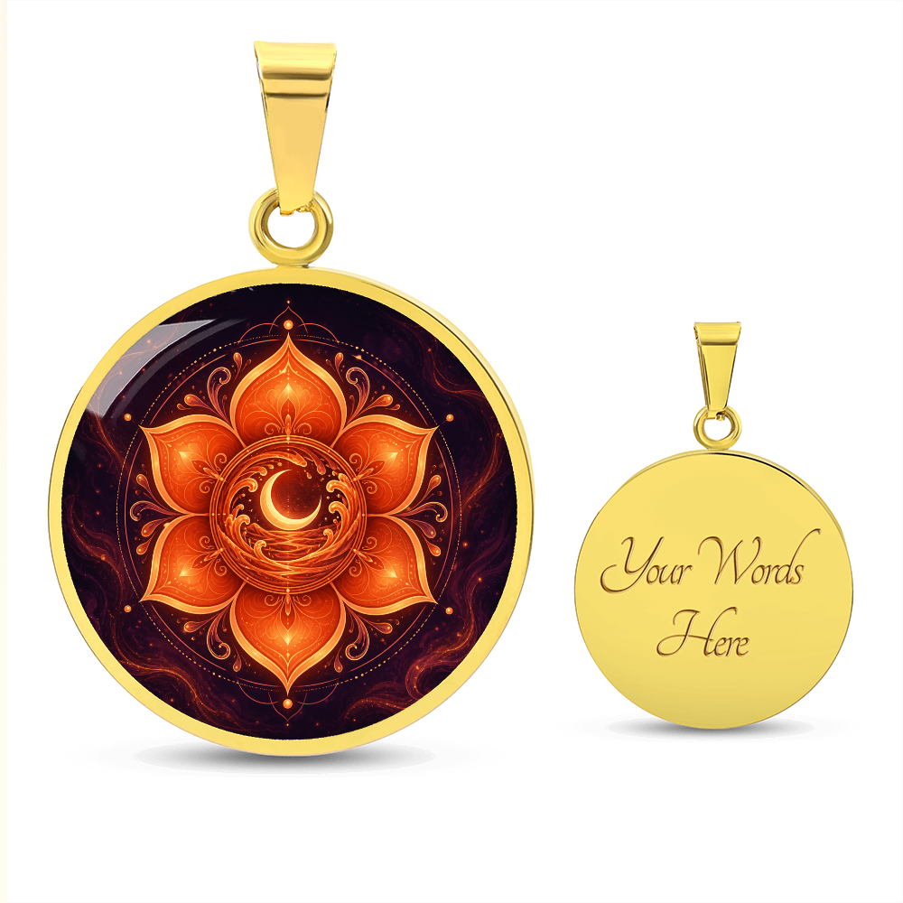 Sacral Chakra Necklace | Creativity Symbol Pendant