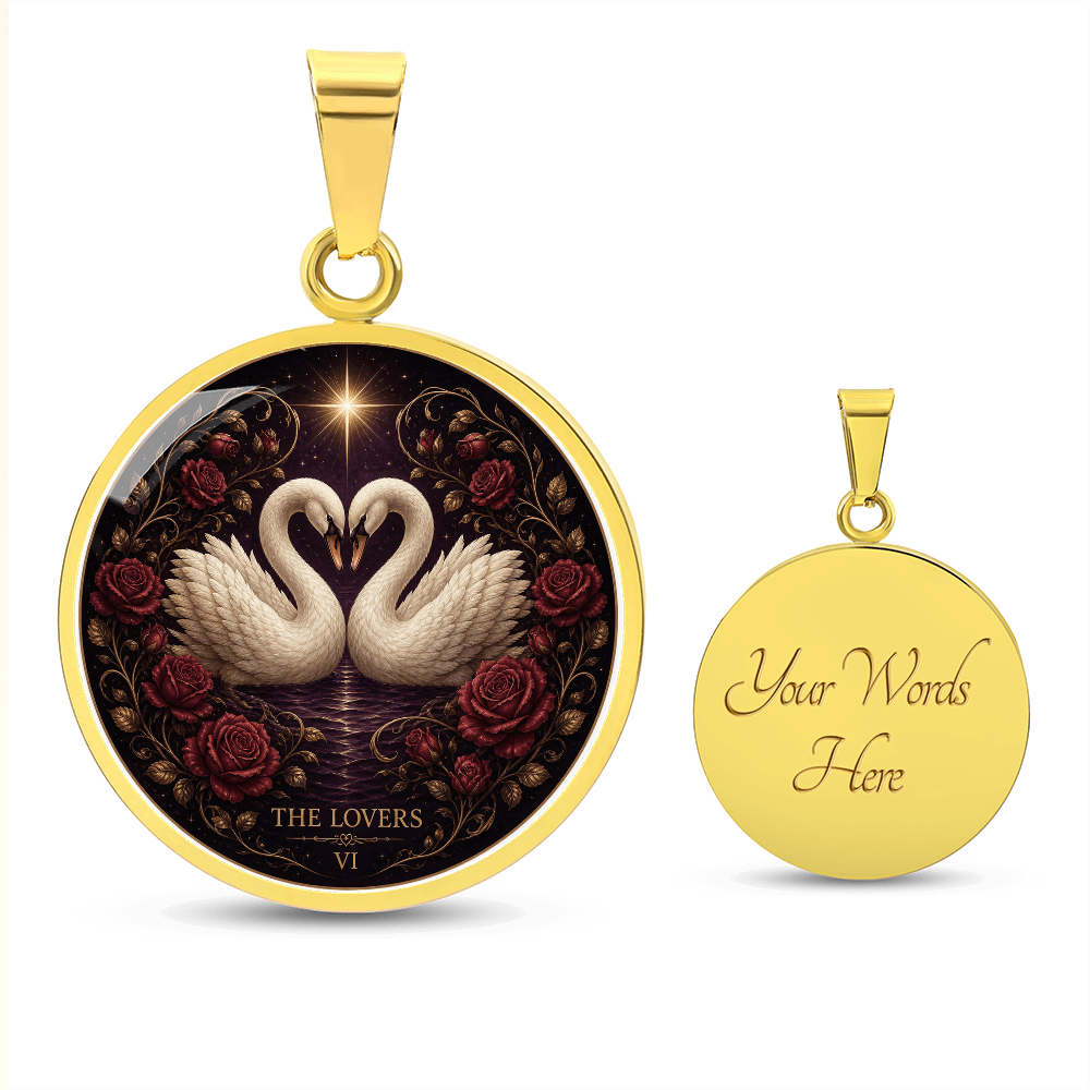 The Lovers Tarot Necklace | Connection and Choice Pendant