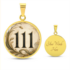 111 Angel Number Necklace | Trust the Quiet Yes