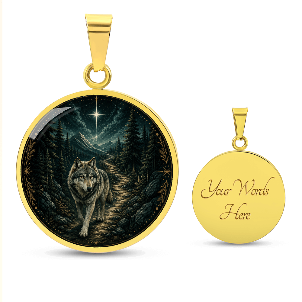 Wolf Necklace | Trust the Trail You Earned