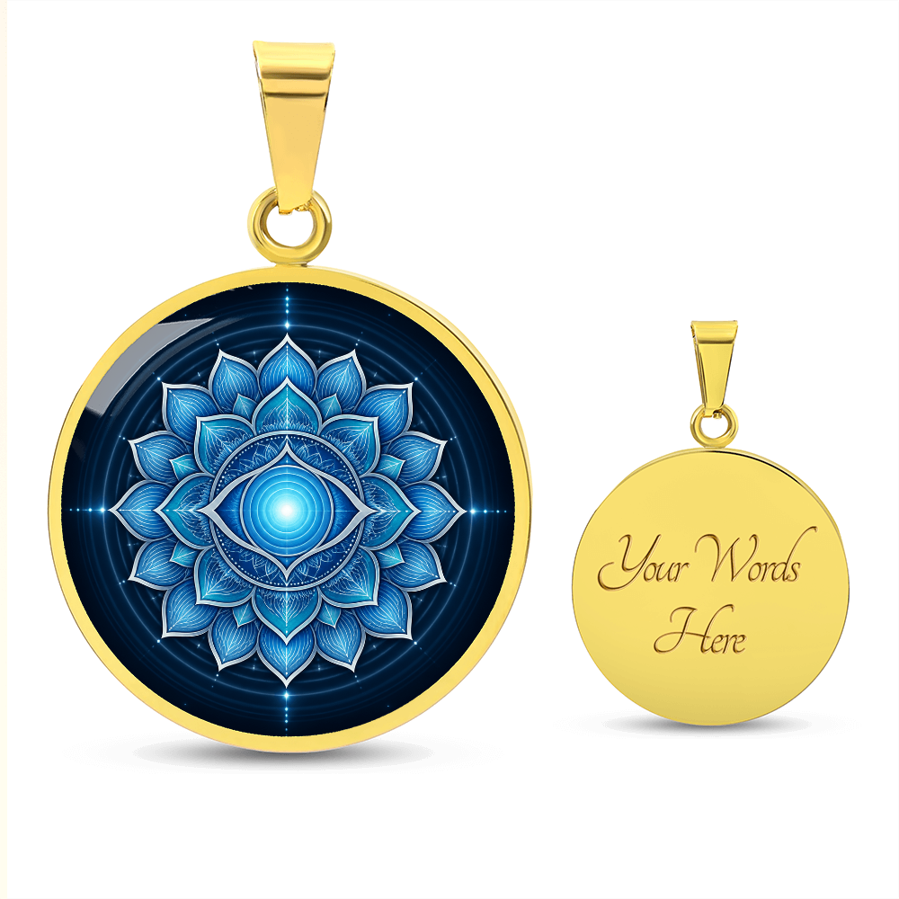 Throat Chakra Necklace | Expression Symbol Pendant