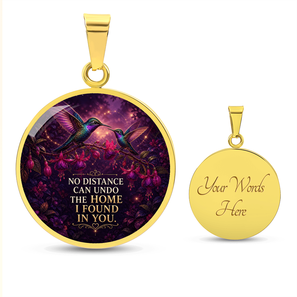 Mother Daughter Hummingbird Necklace | No Distance